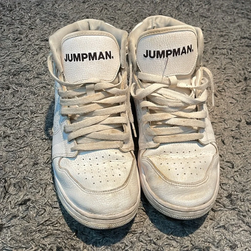 Nike Air Jordan Mid-Top Sneakers in White